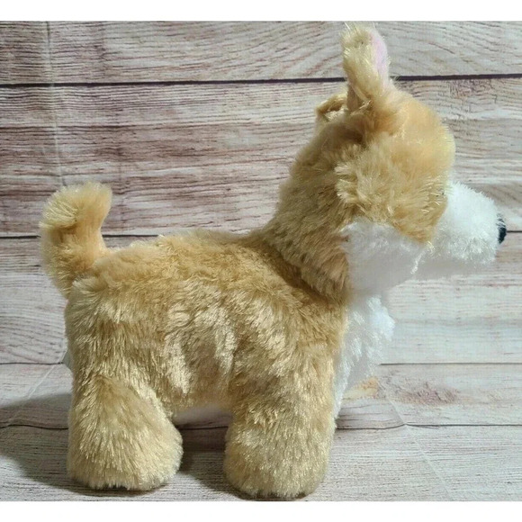 Manhattan Toy Company Plush Pooch Party Corgi Dog Stuffed Animal Tan White 9" - Picture 2 of 5